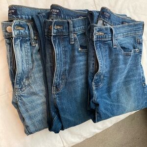 3 Pack J Crew Jeans 29x32 and 31x32